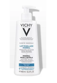 Image VICHY PURETE THERMALE LAIT MICELLAIRE MINERAL DEMAQUILLANT 400ML