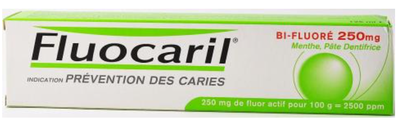 Fluocaril Dentifrice Bi-fluoré 250mg Pâte Menthe tube 125ml