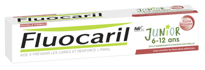 Fluocaril Dentifrice Junior 6-12 ans Gel Fruits Rouges tube  75ml