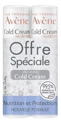 Avène Eau Thermale Cold Cream stick lèvres duo 2x4g