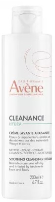 Avène Eau Thermale Cleanance Hydra crème lavante apaisante 200ml