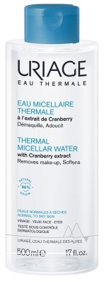 Image Uriage Eau micellaire thermale - peaux normales à sèches 500ml
