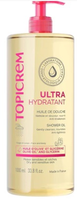 Topicrem Ultra-hydratant huile de douche flacon 1l