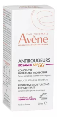 Avene Eau thermale Antirougeurs Rosamed SPF50+ concentré hydratant protecteur flacon 30ml
