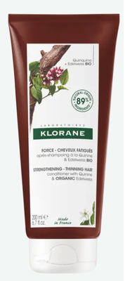 Klorane Quinine BIO Après-Shampooing fortifiant & stimulant - tous types de cheveux/ chute de cheveux/ cheveux fatigués - à la quinine 200ml