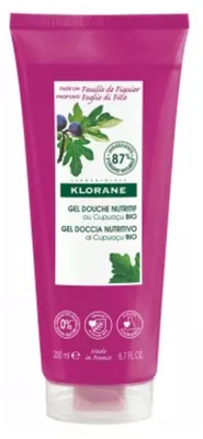 Klorane gel de douche au parfum feuille de figuier tube 200ml