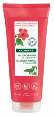 Klorane gel de douche au parfum fleur d'hibiscus tube 200ml