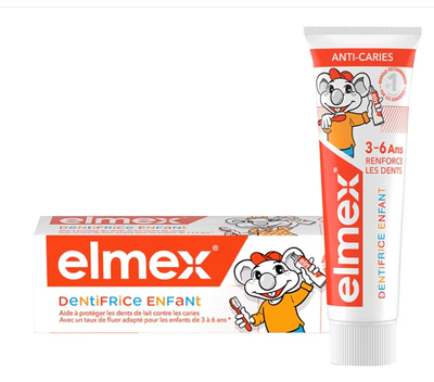 Image Elmex Enfant 3-6ans dentifrice tube 50ml