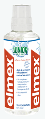 Image Elmex Junior 6-12ans solution dentaire flacon 400ml