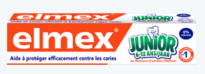 Image Elmex Junior 6-12ans dentifrice tube 75ml