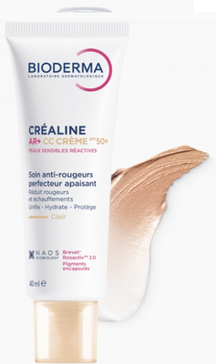 Bioderma Créaline AR+ CC spf50+ crème tube 40ml