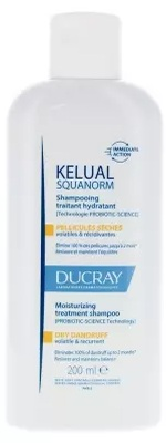 Ducray Kelual Squanorm shampooing traitant hydratant pellicules sèches 200ml
