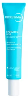 Image Bioderma Hydrabio Riche crème visage peaux sèches à très séches tube 40ml