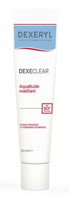 Dexeclear Aquafluid matifiant peaux grasses à tendance acnéique tube 40ml