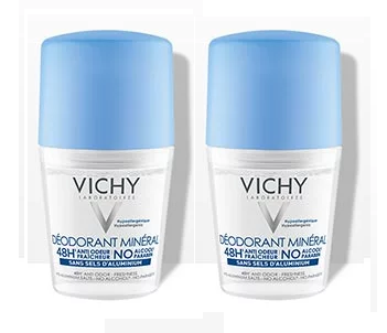 Image VICHY DEODORANT MINERAL 48H ROLL-ON DUO 2X50ML