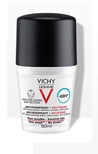 Image VICHY HOMME DEODORANT 48H ANTI-TRANSPIRANT ANTI-TRACES ROLL-ON 50ML