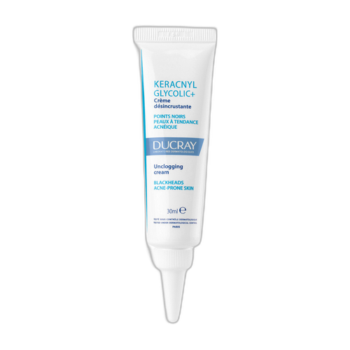 Image Ducray Keracnyl Glycolic crème désincrustante Points noirs et imperfections - peaux grasses à tendance acnéique 30 ml