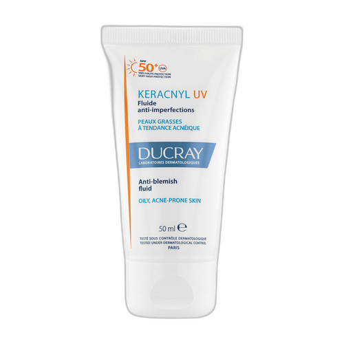 Image Ducray Keracnyl UV 50+ Fluide Anti-imperfections Peaux grasses à tendance acnéique 50 ml