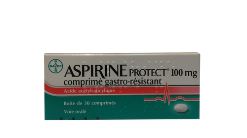 ASPIRINE PROTECT 100MG COMPRIMÉ GASTRO-RÉSISTANT BOITE DE 30