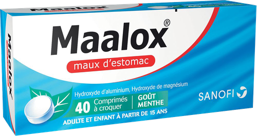 MAALOX MAUX D'ESTOMAC MENTHE COMPRIMÉ 40