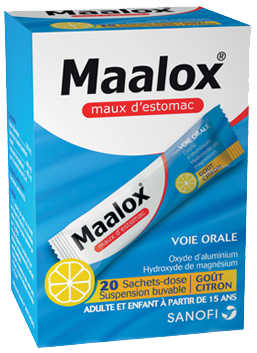MAALOX MAUX D'ESTOMAC CITRON SACHET 20