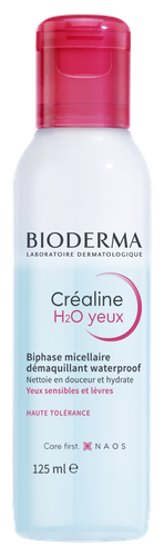 Bioderma Créaline H2O yeux biphase micellaire démaquillant waterproof flacon 125ml